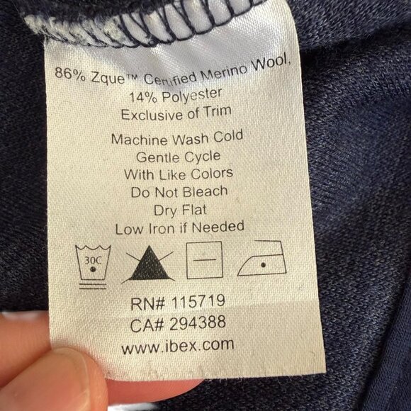 Ibex Merino Wool Blend Alana Tunic Sweater Jacket Soft Full Zip Gorpcore Small - Picture 7 of 10